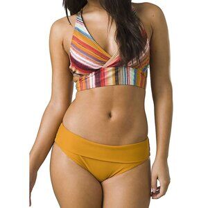 PrAna Swim Womens Large Deep Solstice Marta Bottoms Swim Bottoms NWT